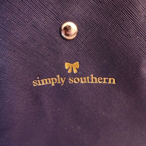 Simply Southern Large Blue Tote Shoulder Bag - Picture 2 of 3